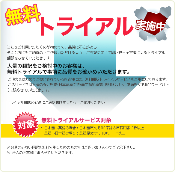 無料トライアル実施中